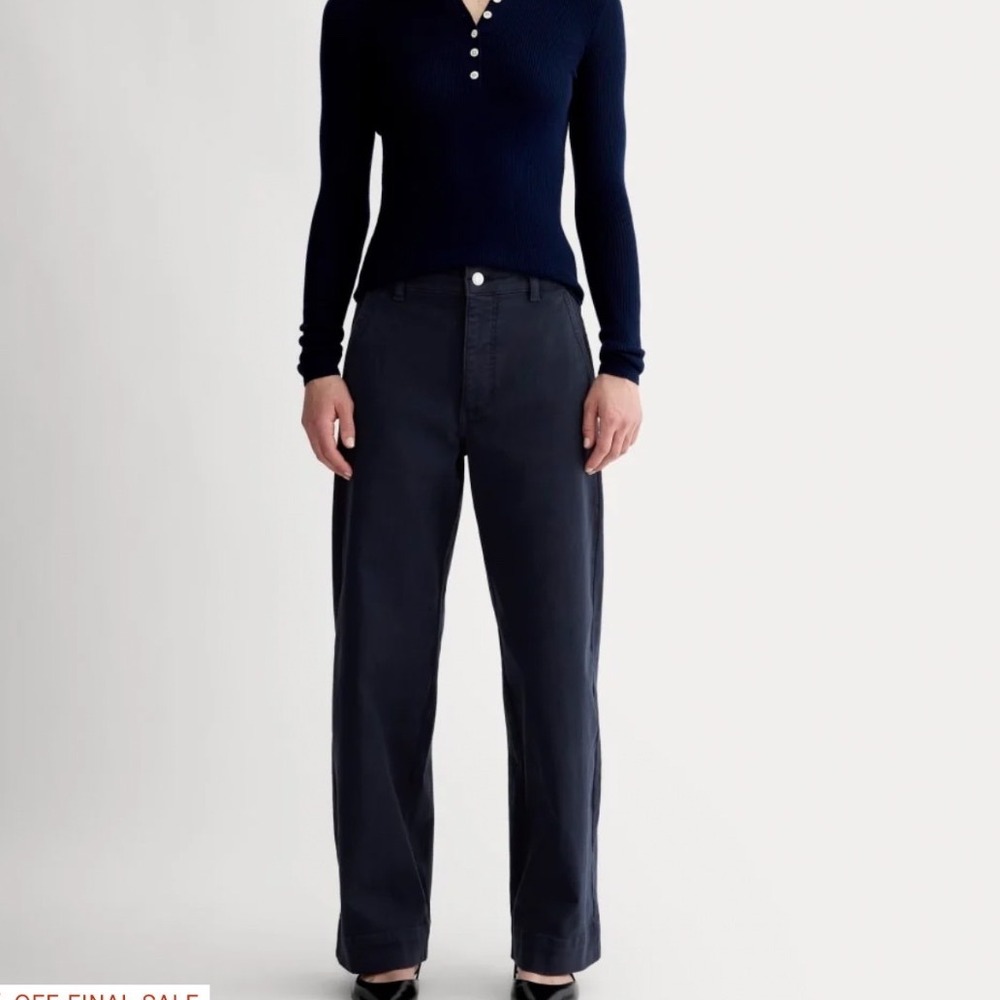 Everlane Wide Leg Utility Jeans Black 0R